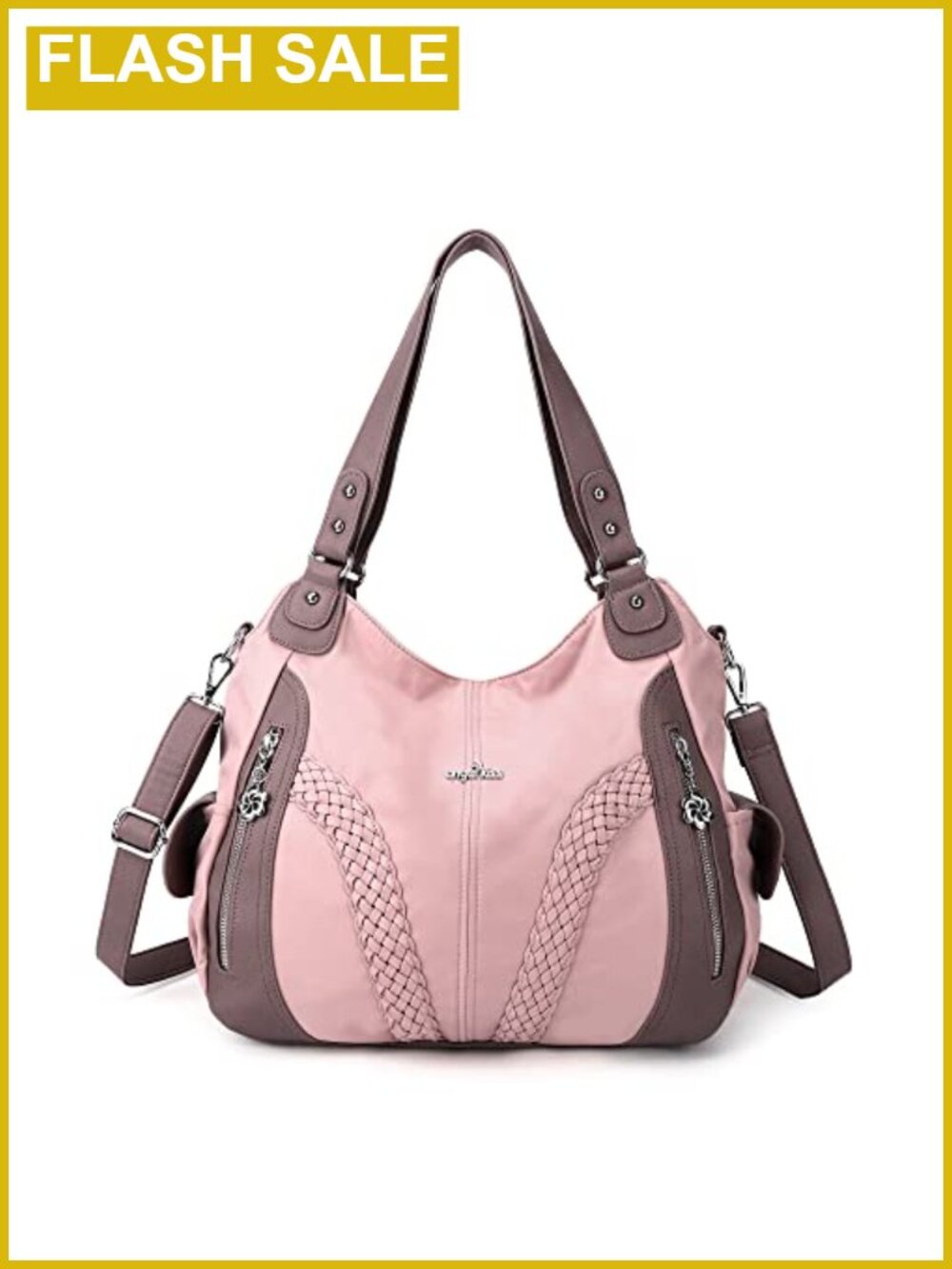Washed PU Leather Tote Bag Shoulder Satchel Handbag Crossbody